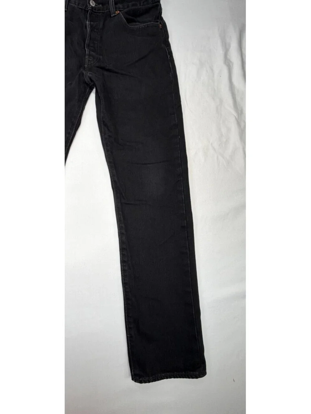 Levi Strauss 501 Men's Jeans Straight Leg Zip Fly Mid-Rise Size 32 Black